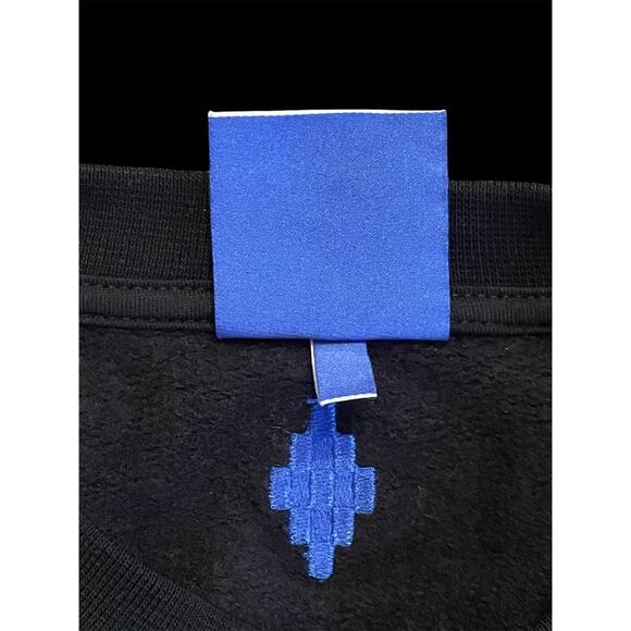 Marcelo Burlon Kids of Milan Blue Monster Bull Black Sweatshirt Youth Size 12 - Picture 6 of 9